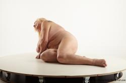 and more Nude Woman White Laying poses - ALL Overweight Laying poses - on side long blond Pinup